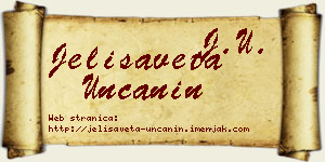 Jelisaveta Unčanin vizit kartica